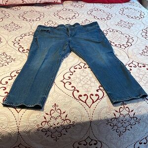 Straight leg jeans plus size